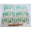 Image 1 : Lot of 3 Pairs of Saskatchewan License Plates 1980's -1990's