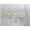 Image 1 : Lot of 7 Silver 1967 Mackerel Dimes
