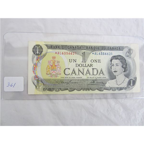 One Dollar Replacement Note 1973