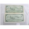 Image 2 : Two 1954 Dollar Bills