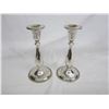 Image 2 : Two Pairs of Silver Plate Candlesticks 7 and 4 inches High