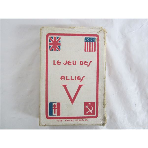 Rare Set of Canadian WW2 Victory Playing Cards and Box