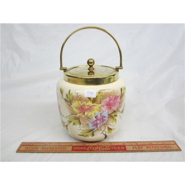 Antique English Biscuit Barrell nice condition