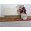 Image 1 : Canadian WW2 War Medal .800 Silver with Box