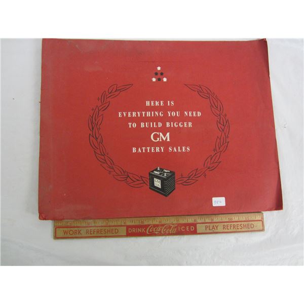 General Motors 1954 Battery Sales Brochure