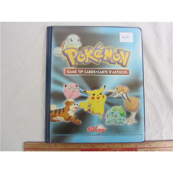 Rare Pokémon Kellogg's Game Tip Cards with Binder