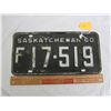 Image 1 : 1960 Saskatchewan License Plate