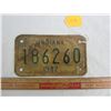 Image 1 : 1982 Motorcycle Plate