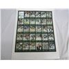 Image 1 : Uncut Sheet of 1997 Roughrider Cards