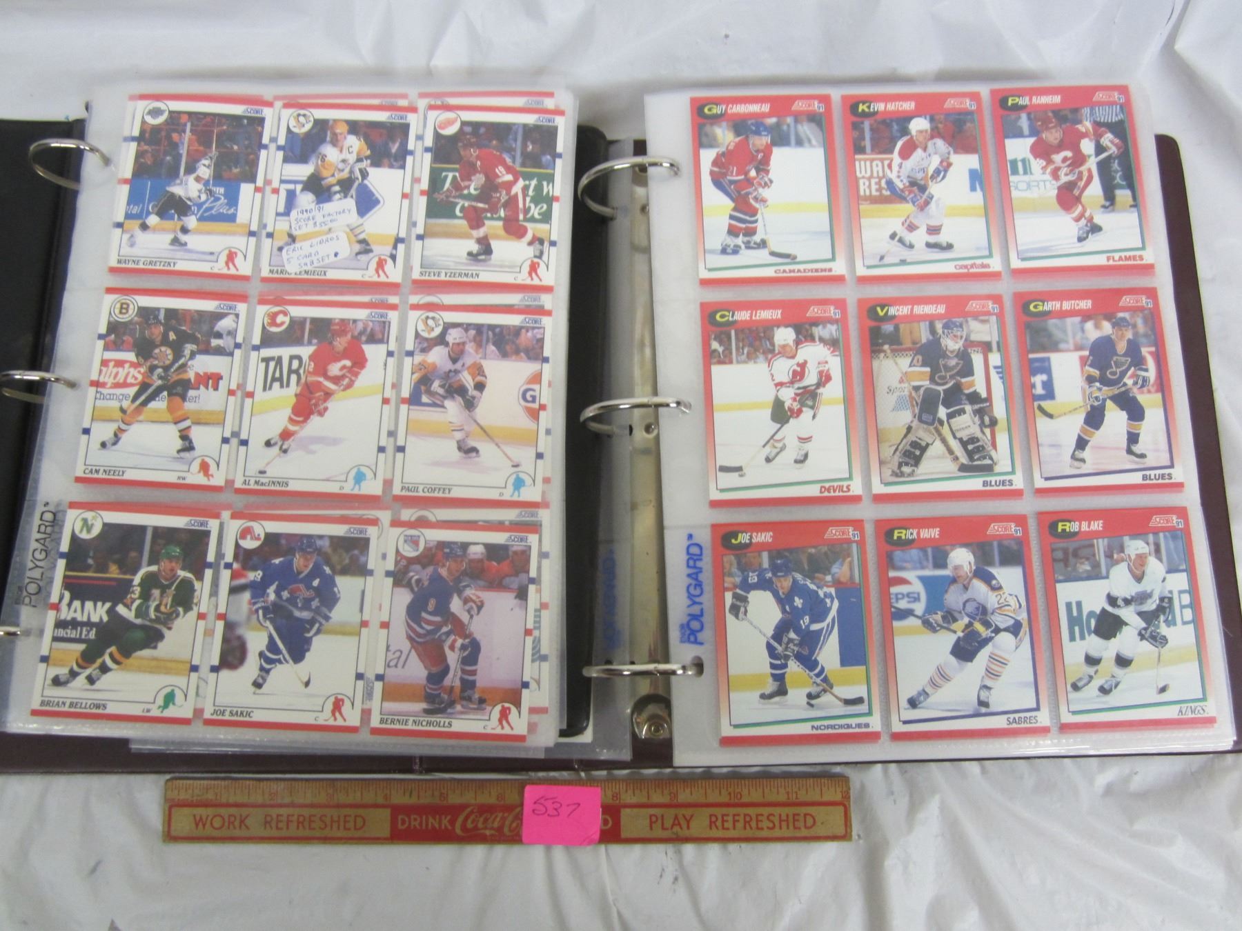 2 Complete Hockey Card sets of Score Hockey 19901991 and 19911992