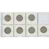 Image 2 : Complete set of 7 World War II Silver 50 Cents: 1939 – 1945. Coins grade F-12 to VF-30.