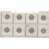 Image 2 : Lot of 8 Canadian Nickel 5 Cents Errors & Varieties: 1944 Die Crack Bust to Rim, 1946 6/6, 1949 Last