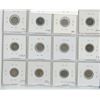 Image 2 : Lot of 12 different Canadian Silver 5 Cents. Includes 1886 Small 6, 1902, 1906, 1910 Pointed Holly L