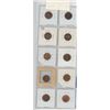 Image 2 : Lot of 10 different Lustrous Canadian Small Cents. Includes 1940, 1947, 1951, 1953 NSF, 1954 SF, 195