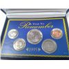 Image 2 : 1995 U.S. BU set of 5 coins. A Year to Remember. Issued by the American Historic Society. Housed in 