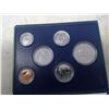 Image 2 : 1984 Specimen set. Set of 6 contains the first and best coins struck from a pair of dies. Housed in 