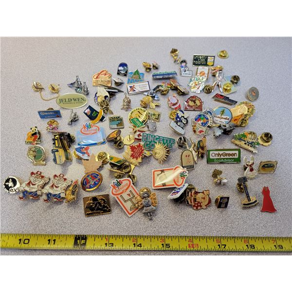 lot of over 100 pins - all shapes, sizes & descriptions
