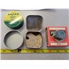 Image 4 : 3 antique typewriter ribbon containers (2 tins 1 box) Peerless has ribbon inside