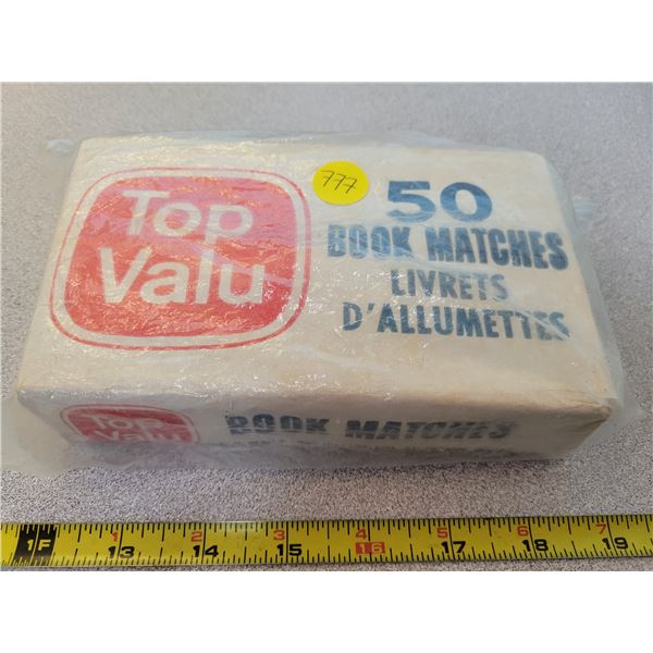 Vintage box of 50 book matches 1970's *unopened*