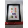 Image 1 : WWII Hitler postage stamps - framed