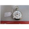 Image 1 : Roskopf 18 size pinset stem wind pocket watch - needs cleaning
