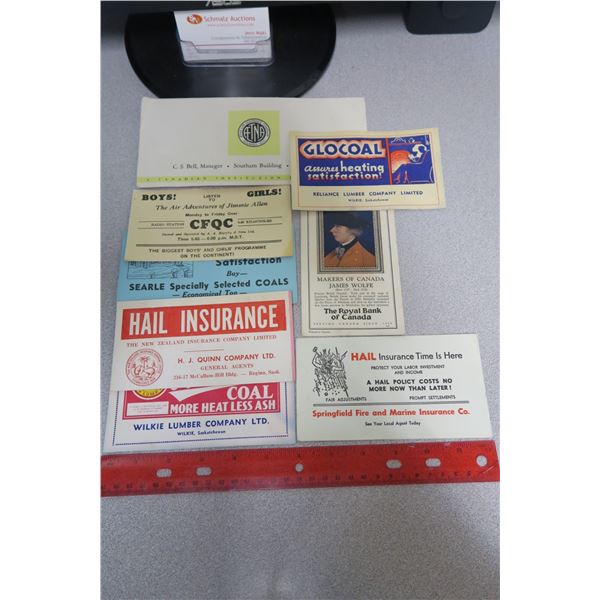 Collection of ink blotters