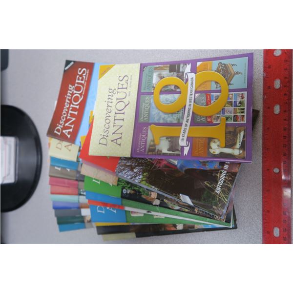 22 back issues of 'discovering antiques' (some autographed by the author)