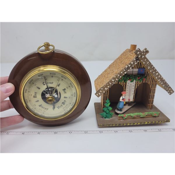 2 weather barometers - one from Germany