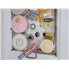Image 3 : Vintage vanity tray with 22 perfumes & 4 curlers