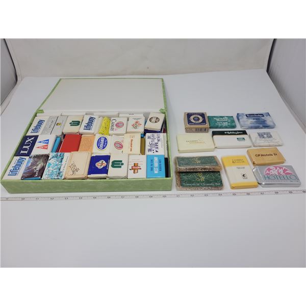 Approx 112 vintage motel soaps