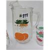 Image 4 : Vintage pitcher & 5 juice glasses & juice extractor