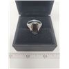 Image 1 : Chocolate Topaz ring - approx 3 karat - .925 filigree setting, size 9