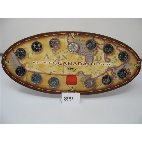 1999 CANADA MILLENIUM QUARTER SET - Canada Mint Issued