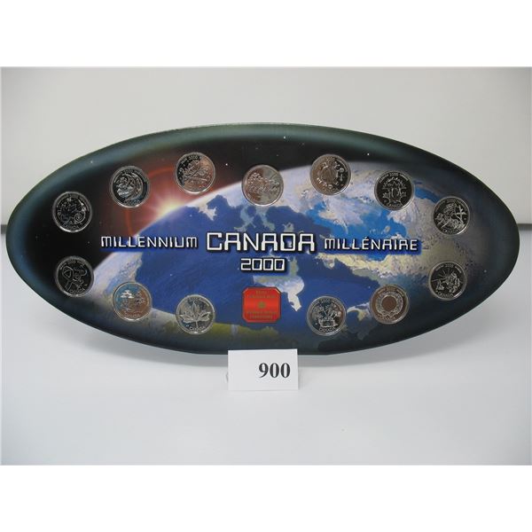 2000 CANADA MILLENIUM QUARTER SET - Canada Mint Issued