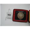 Image 1 : 1971 CANADIAN CASED SILVER DOLLAR - British Columbia Centennial