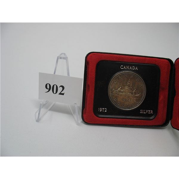 1972 CANADIAN CASED SILVER DOLLAR
