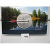 Image 1 : 2011 CANADIAN $20 SILVER COIN - .9999 PURE SILVER - CANOE