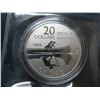 Image 2 : 2011 CANADIAN $20 SILVER COIN - .9999 PURE SILVER - CANOE