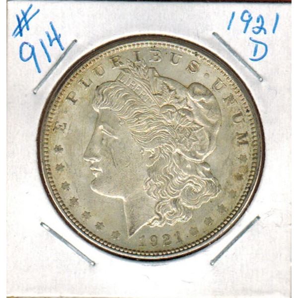 1921D  UNITED STATES MORGAN SILVER DOLLAR