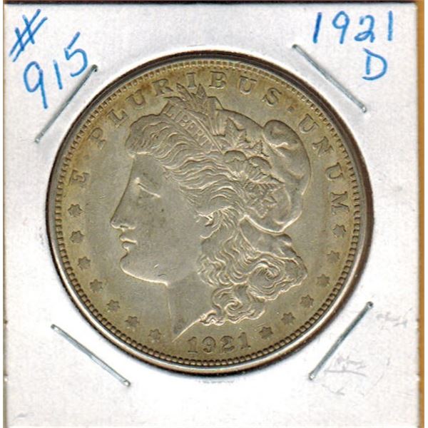 1921D  UNITED STATES MORGAN SILVER DOLLAR