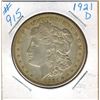 Image 1 : 1921D  UNITED STATES MORGAN SILVER DOLLAR