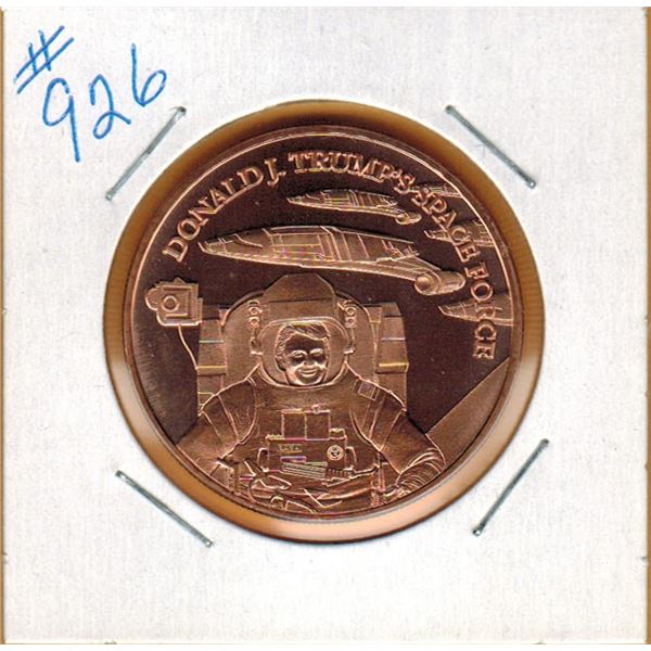 1 OUNCE .999 COPPER - DONALD TRUMP SPACE FORCE