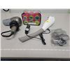 Image 1 : Self care lot with rechargeable massager (with acccessories), hair dryer, hair rollers