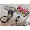 Image 2 : Self care lot with rechargeable massager (with acccessories), hair dryer, hair rollers