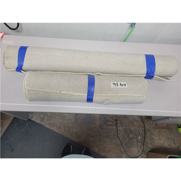 2 area rugs, one 46" wide, one 30" wide both same pattern Made in Canada