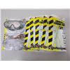 Image 1 : 5 disposable coveralls & 2 pairs safety glasses