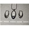 Image 2 : neckalce & earrings set (pierced) stamped .925 Italy