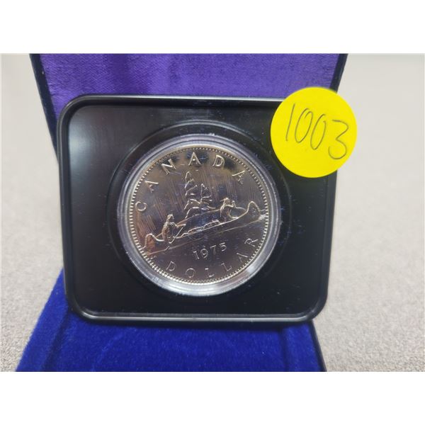 1975N Canadian silver dollar