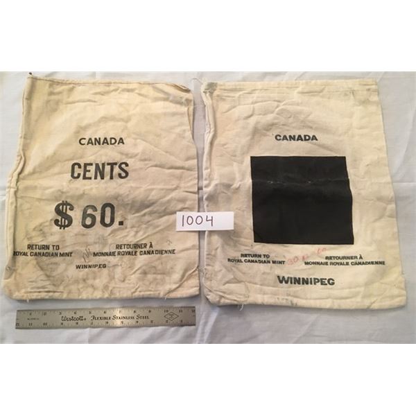 1004 - 2 Royal canadian mint bags