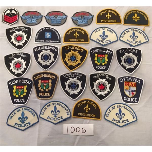1006 - 25 assorted Military & Police patches